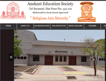 Tablet Screenshot of anekantbaramati.org